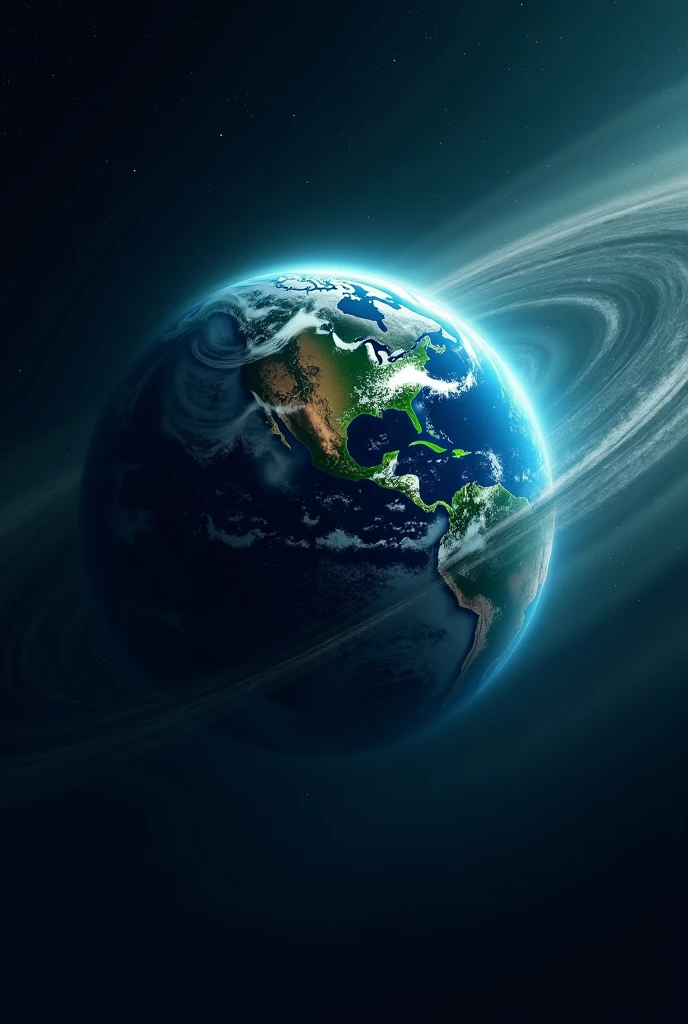 Planet Earth spinning