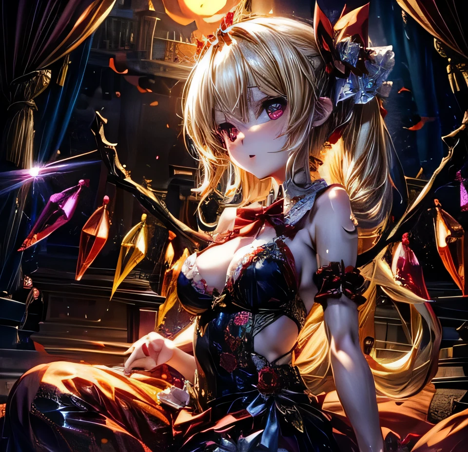 Oriental Project Flandre Scarlet Blonde beautiful girl Halloween🎃