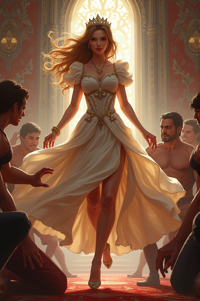 Princess Daisy kicks boys in the balls