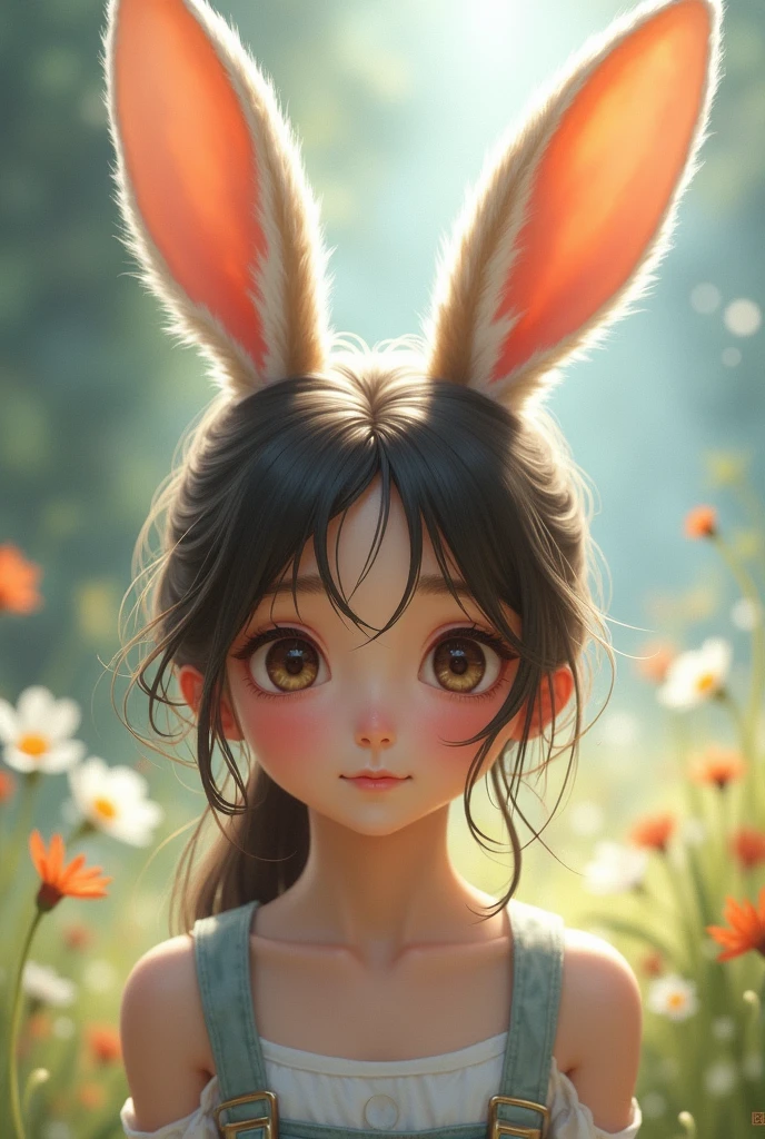 18 year old girl with bunny ears