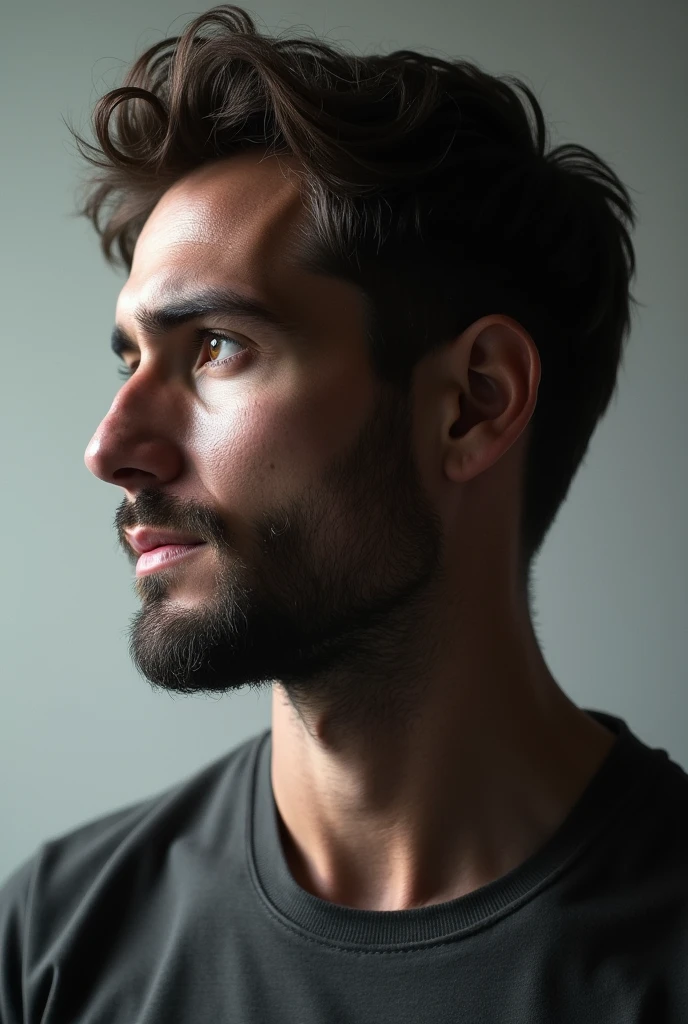 real handsome man face profile picture