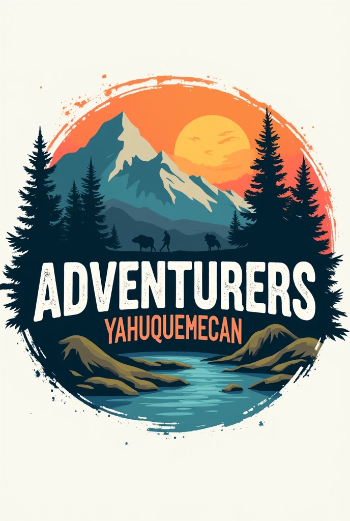Logo that has the words adventurers and yahuquemecan