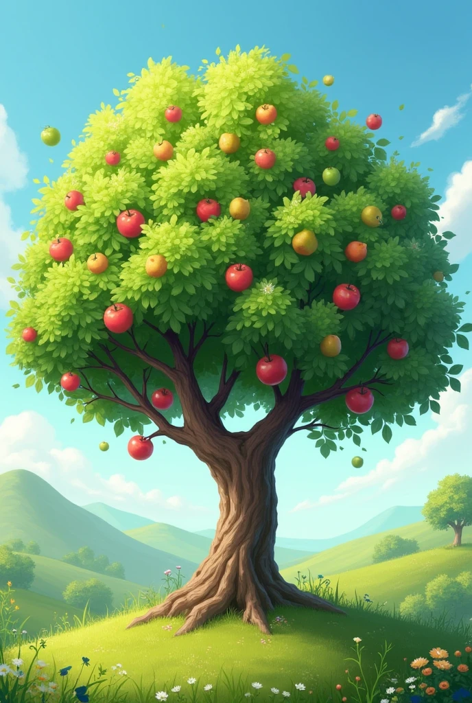 An apple pear tree