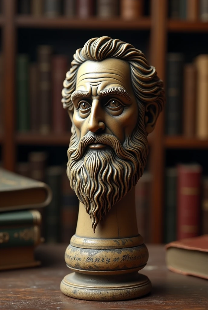 Dildo with a philosopher's face