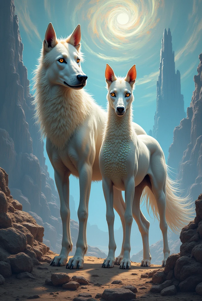 dog horse 
