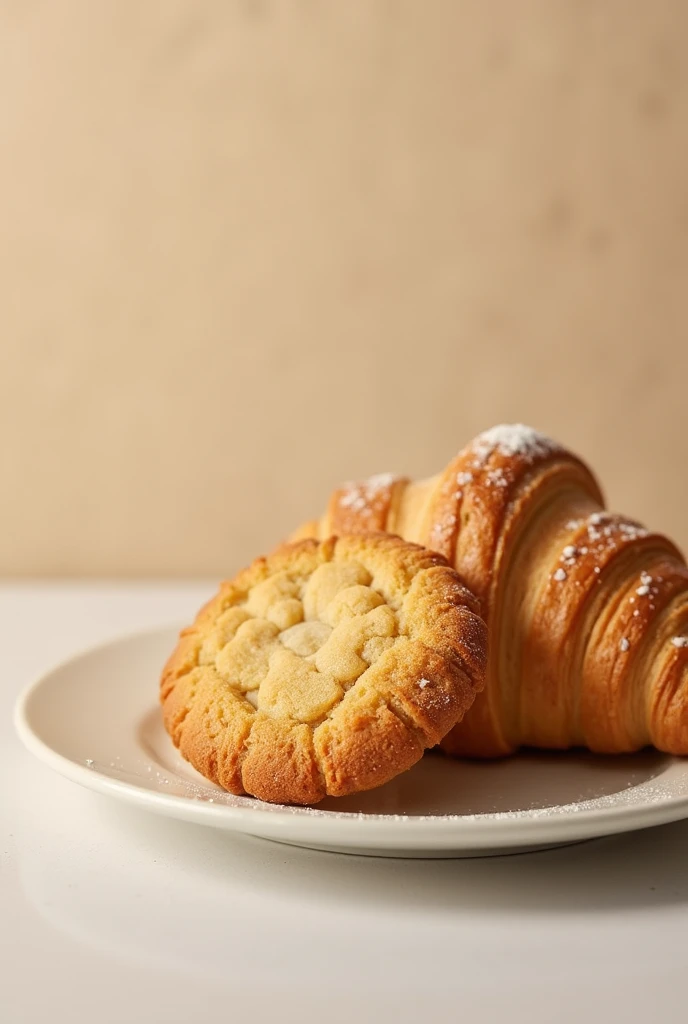 Cookie with croissant 