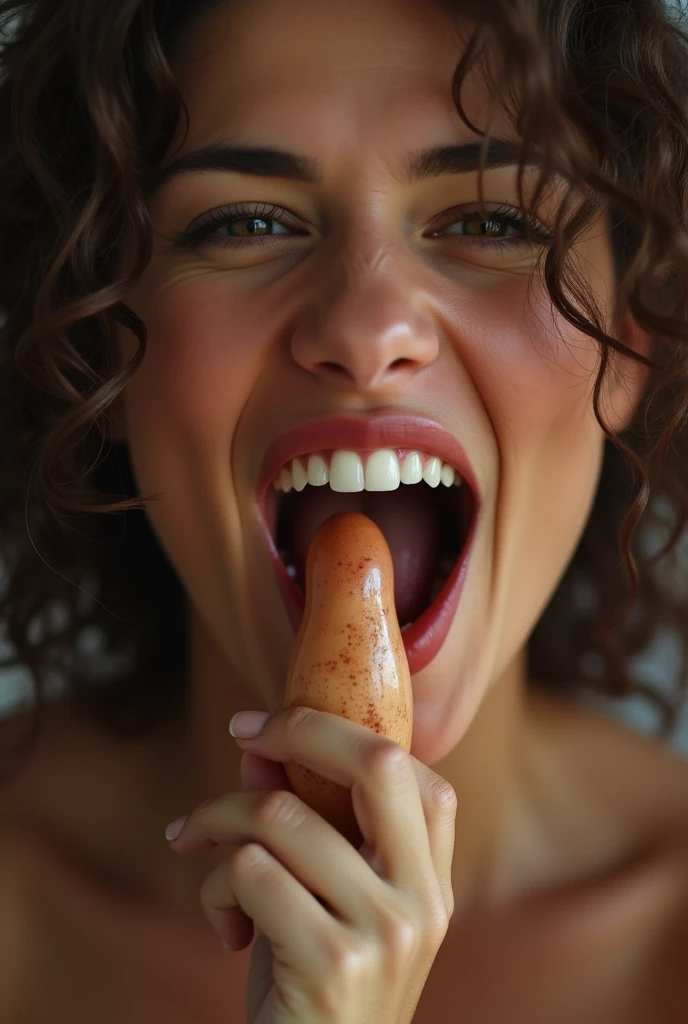 A woman sucking a dirty penis