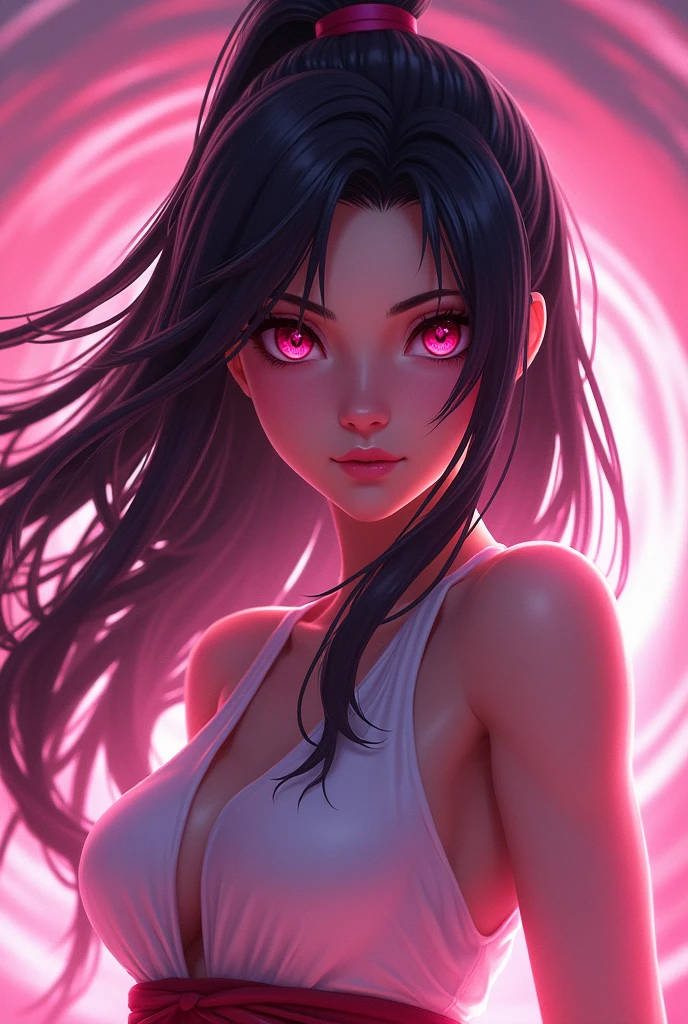 (( Mai shiranui )) spiral wash eyes pink