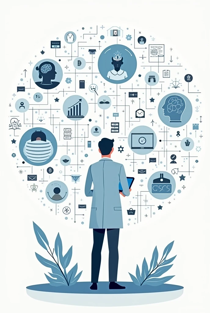 create an illustrative image of the Professional Competencies Disciplinary Psychological Training Field