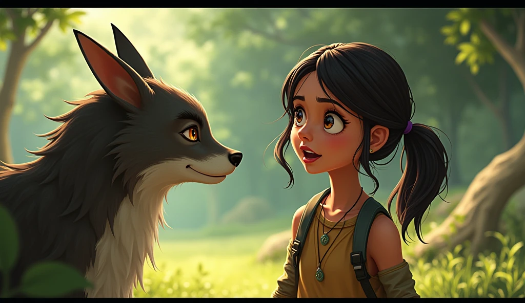 Maya was astonished. “You can talk?”
