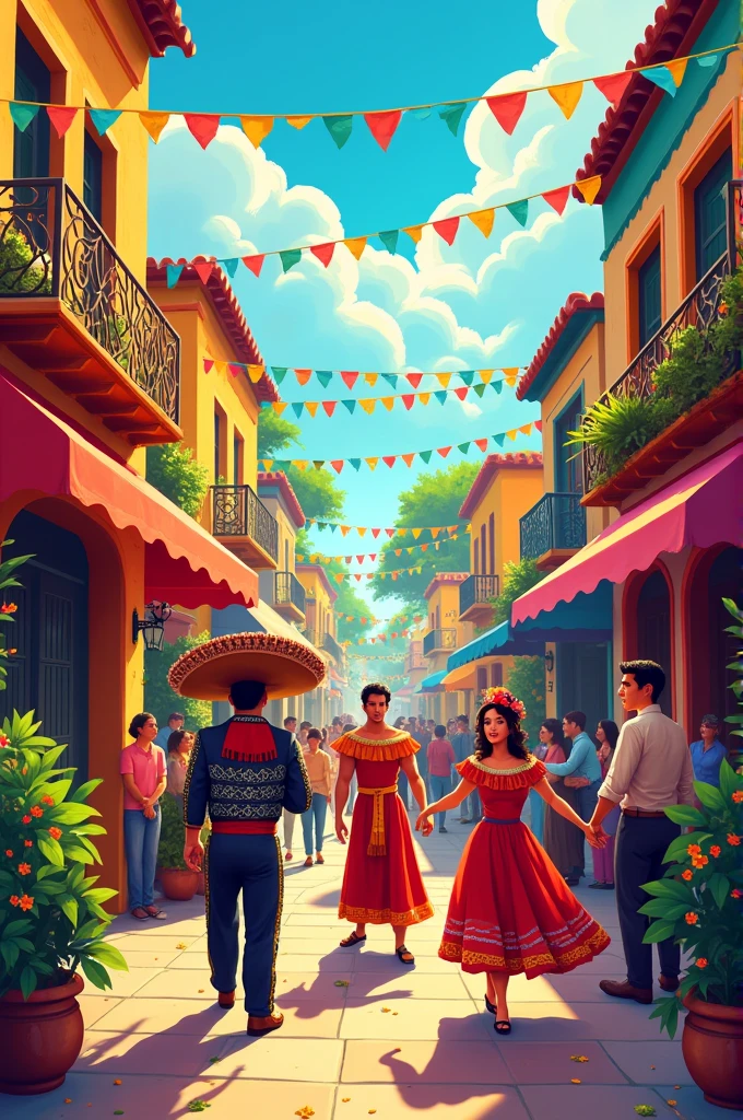 Create me a poster to promote a Mexican party