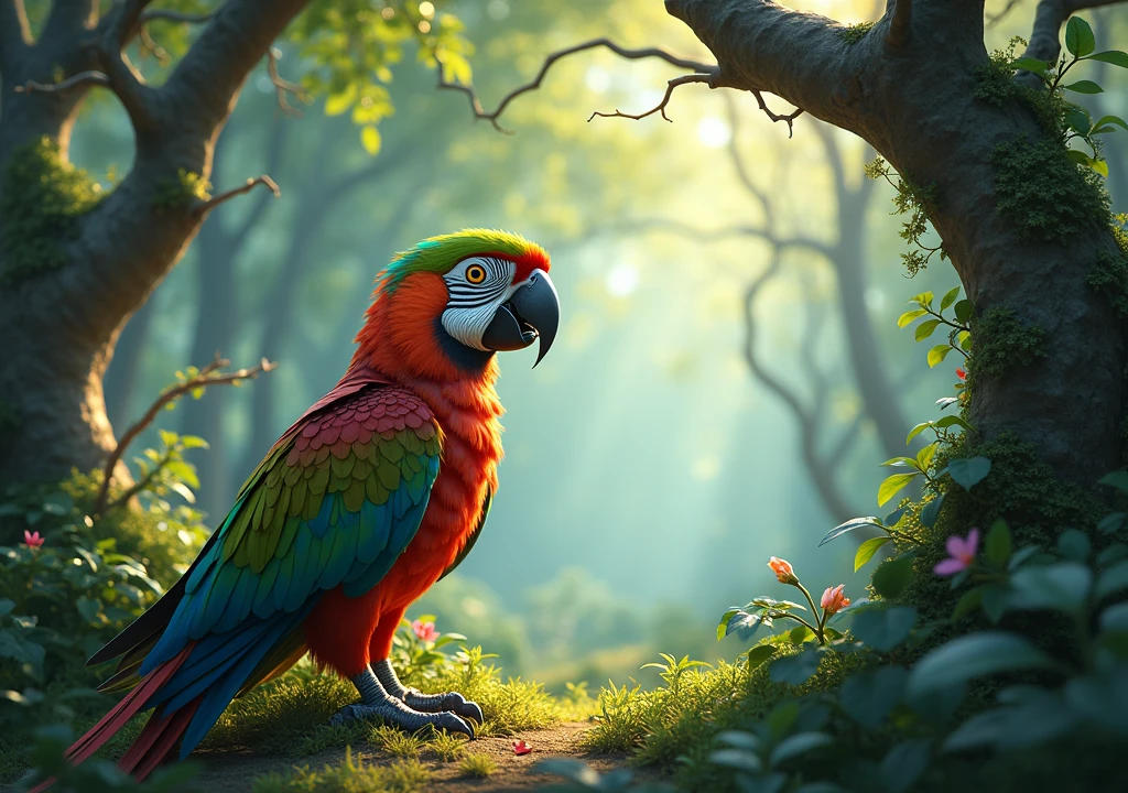 I’m a magical parrot,” says maya the bird replied. “I’ve lived in this forest for hundreds of years. But now, I need your help.