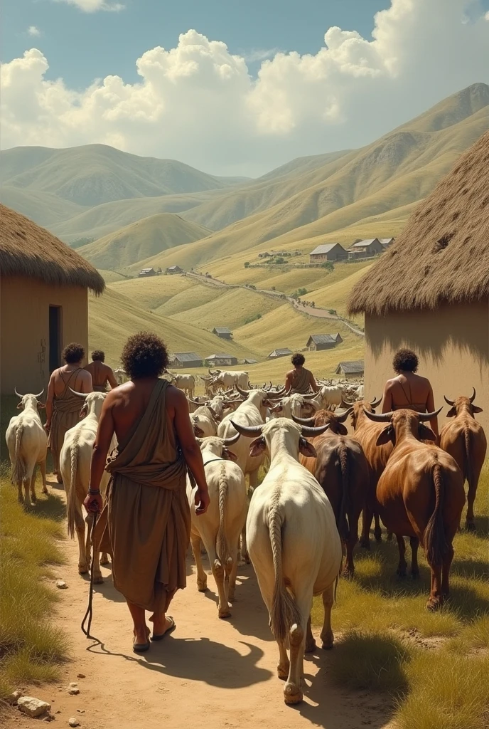 Ancient farmers domesticated animals.