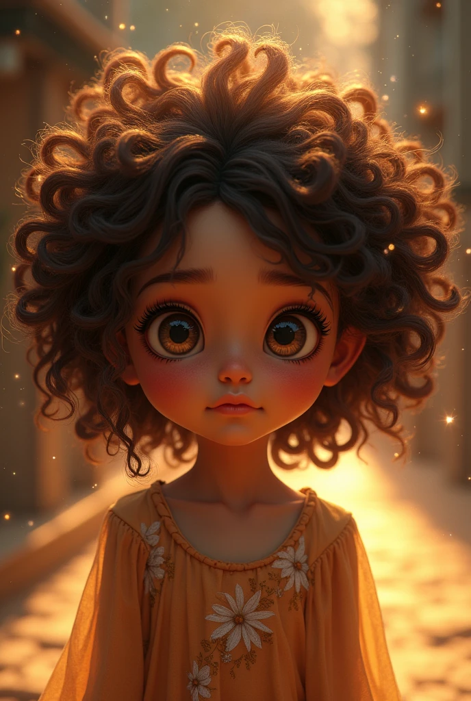 There was a BRUNETTE CHILD who had lots of curls in her hair, everyone called her Denebola, That's right, you didn't read it wrong, my friend.. Denebola like a lion's tail the brightest star in the constellation Leo.