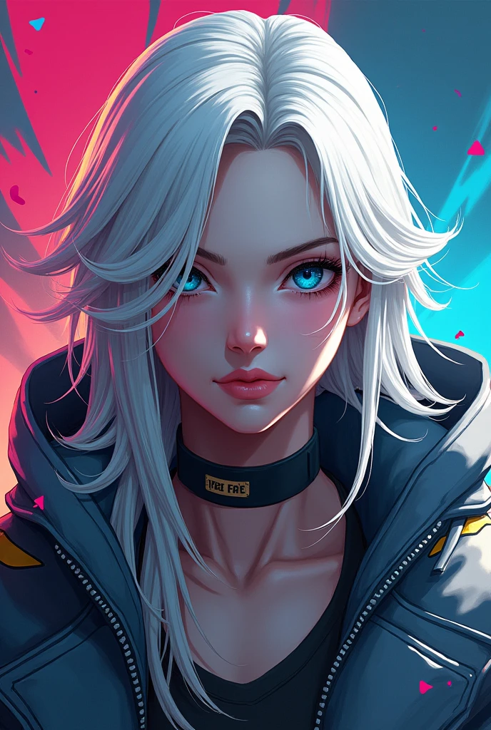 Make a profile picture for me in free fire with the character gojo