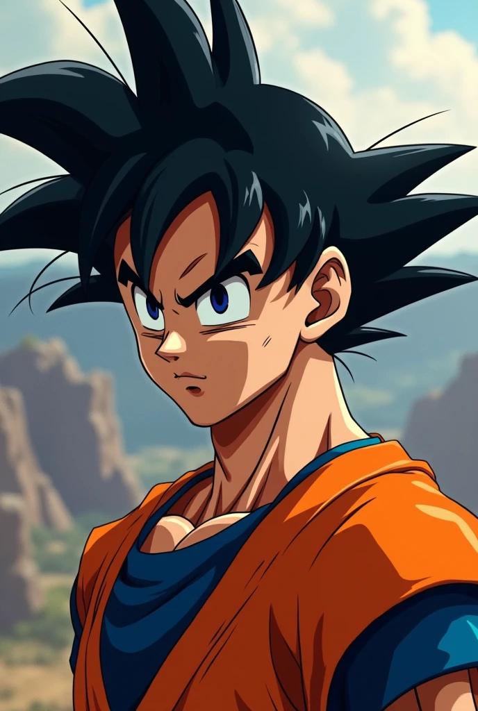 Create a goku with falcao's face