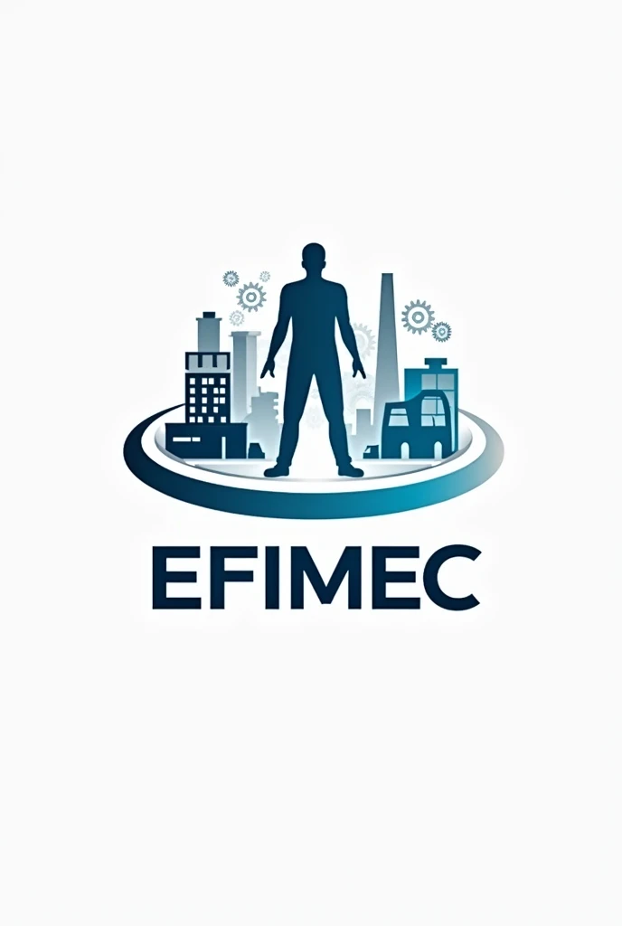 You could create an image of the logo of a company called EFIMEC with the slogan of "Efficiency in every second, improves with every step"
Make it about industrial work and time management