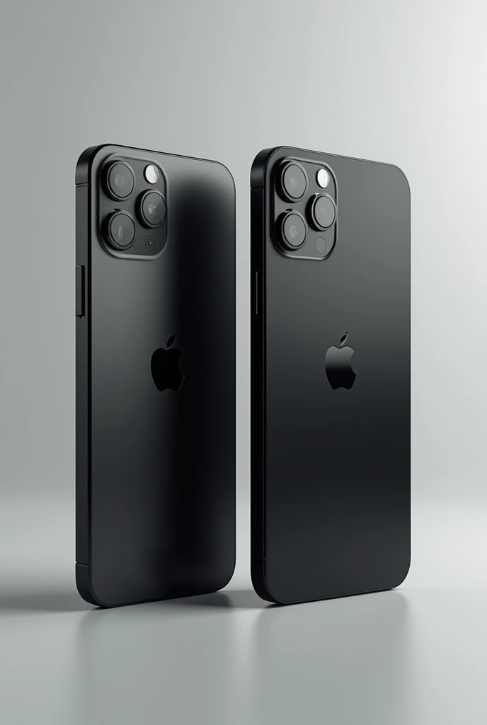 Create the image of the iPhone 7 next to an iPhone 11, both in black
