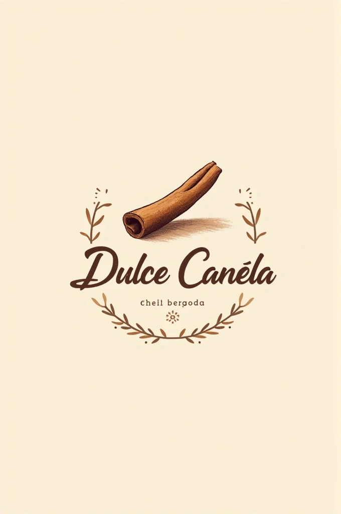 Create a logo made with canva of a bakery called dulce canela
