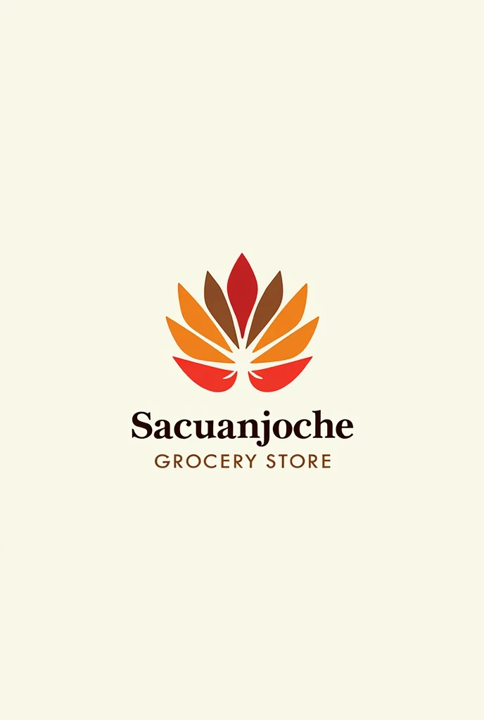 Create a logo for a grocery store with the Sacuanjoche flower that represents the variety and says "Sacuanjoche Grocery Store"