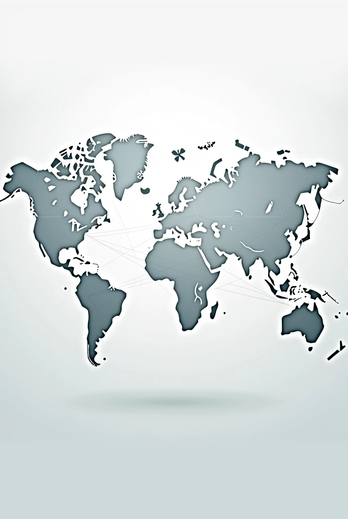 An image related to international marketing that can be used as a cover for a work, where there are no people in the image 