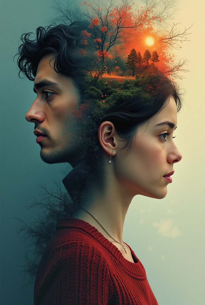 Make a promotional poster for the movie Eternal Sunshine of the Spotless Mind 