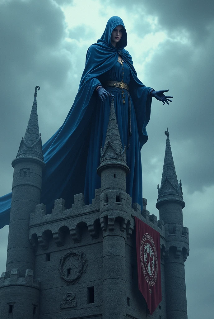 Witch on top of a castle 