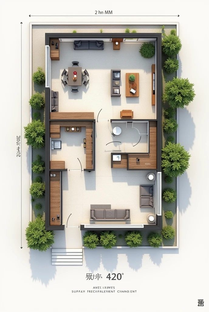 2D apartment plan