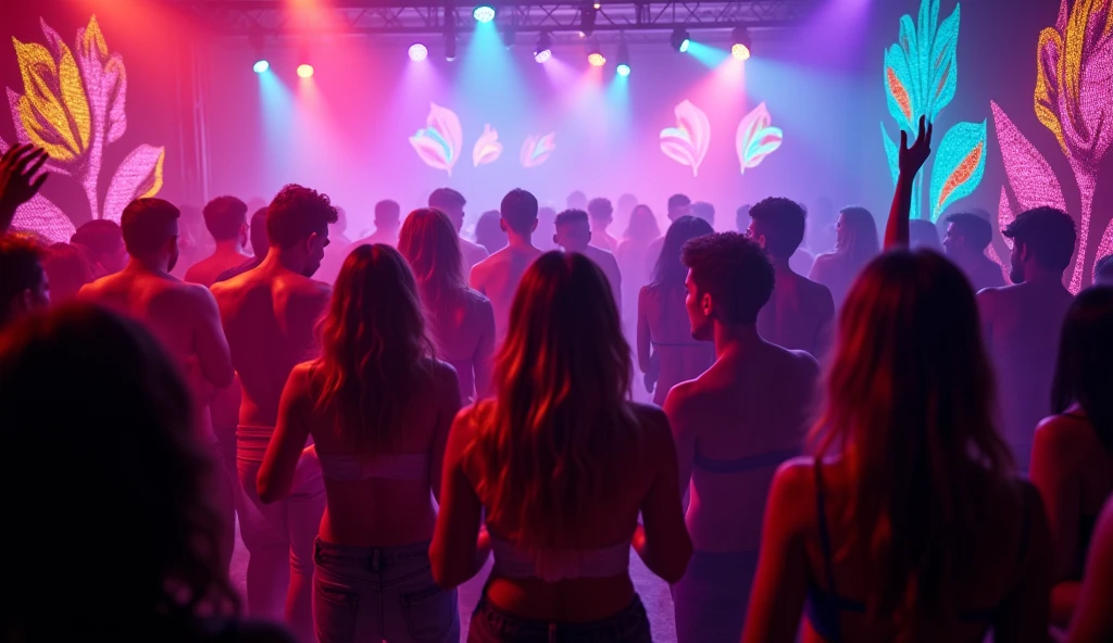 (main theme), flyer for EDM and techno dance groups, ((dancers male)), (dancing in underwear), (best quality, high resolution), (colorful, vibrant, energetic), (dynamic poses), (Abstract background), (professional, studio lighting), (detailed illustration), (eye-catching design), (strong typography), (captivating images), (exciting atmosphere), (dynamic movement), (unique dance styles), (experienced dancers) , (diverse group), (strong visual impact), (dance performances), (catchy music), (audience engagement), (impressive choreography), (stunning moments), (multi-colored spotlights), (electrifying energy) ,(expressive facial expressions ),(passionate performances),(powerful dance moves), (bold and modern design), (thumping bass), (creative visual effects), (energetic atmosphere), (techno beats), (EDM vibes) , (unforgettable experience ), (exciting performances), (dance party vibrations), (synchronized movements), (unleashed creativity), (animated background), (exciting tempo), (expressive body language), (energetic jumps), (dynamic group formations), (enthusiastic Audience), (intense emotions), (unique atmosphere), (electrifying atmosphere), (energetic twists), (hypnotic visuals), (captivating stage presence), (immersive dance experience), (detailed faces), (perfect faces and bodies)
