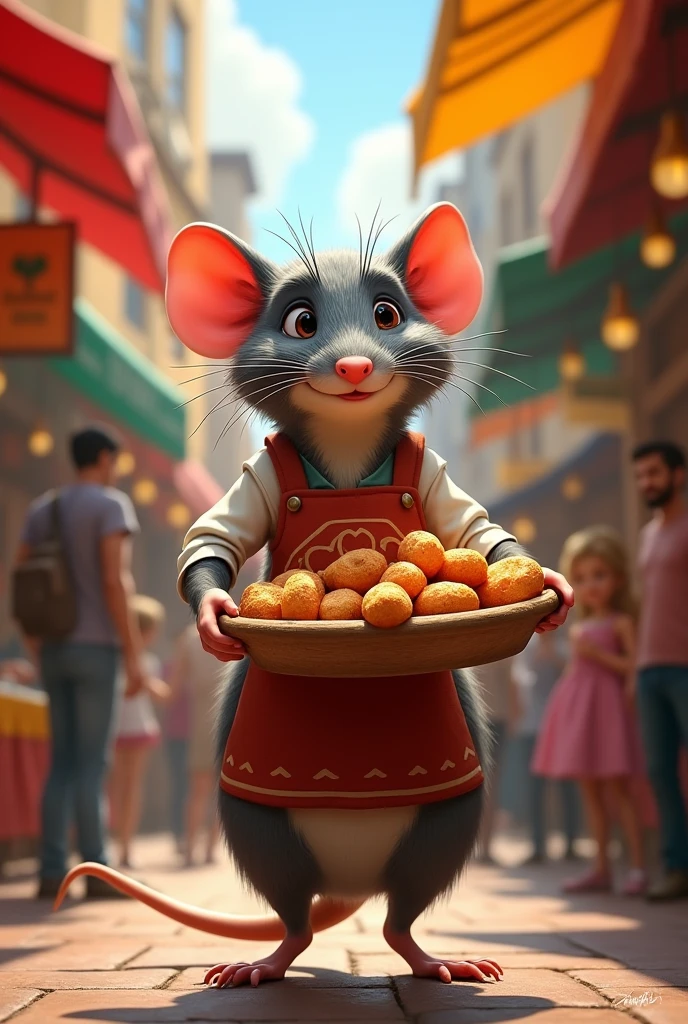 Rat selling churros