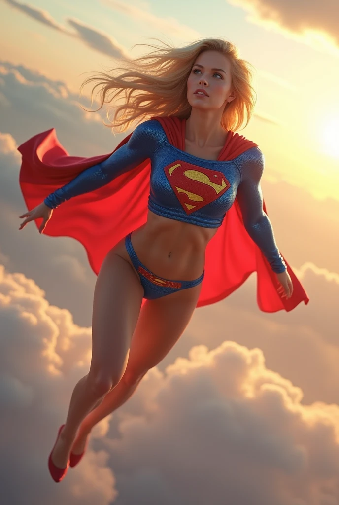 Supergirl in her underwear