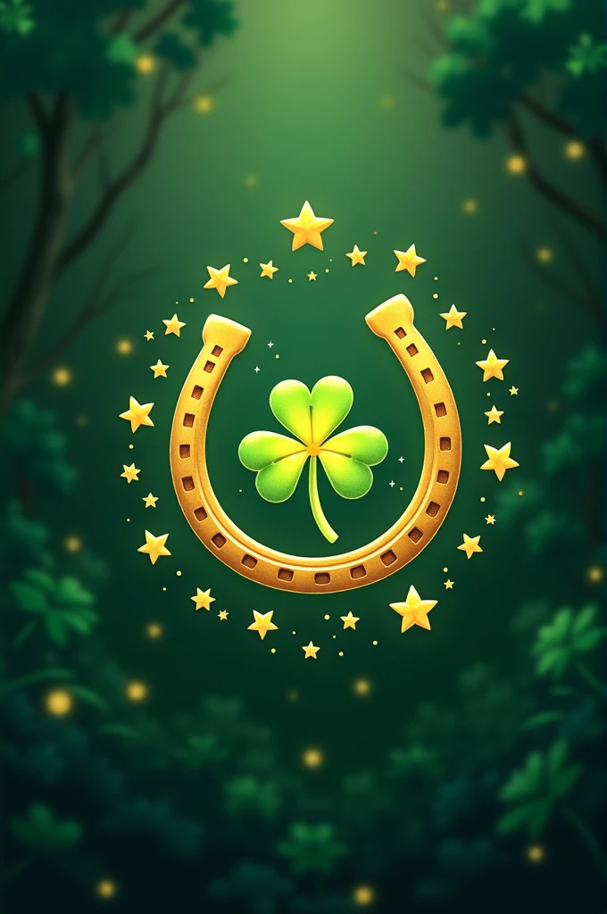 What do I need?: a logo The name that the logo will carry: the name is RIFAS LANDINO Design: must carry clovers, small horseshoes, fireflies circling around logo, stars and a touch of gold Background: The background should be some upward perspective clovers but they should look blurry and distant. Optional: The logo should be simple but catch the public's attention
