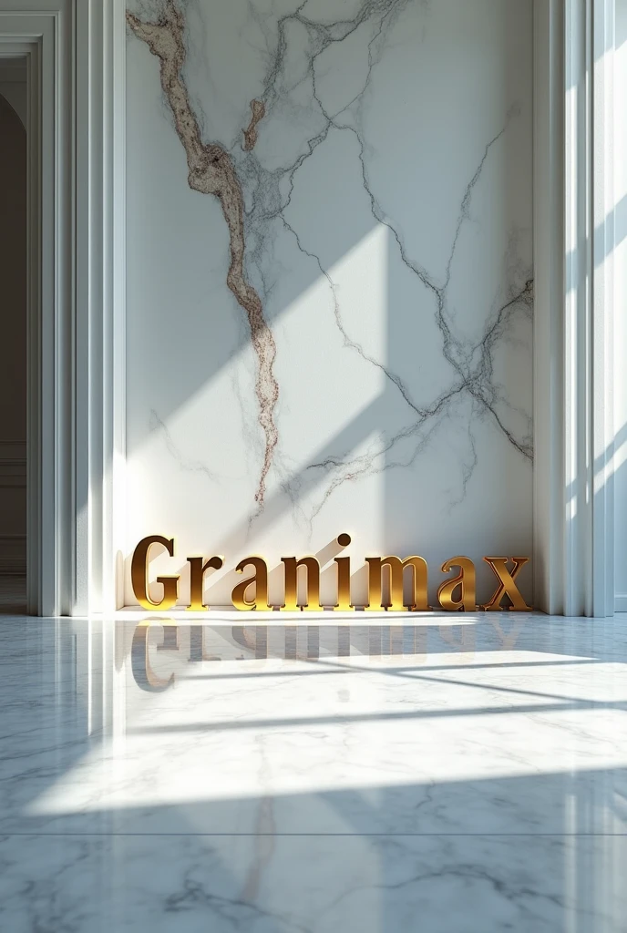 The word Granimax on a marble floor