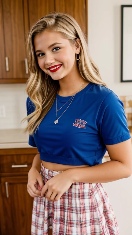 Jenna boyd wearing sexy bully girl clothes wearing lipstick and smiling