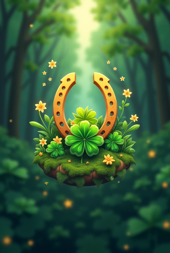 What do I need?: a logo The name that the logo will carry: the name is RIFAS LANDINO Design: must carry clovers, small horseshoes, fireflies circling around logo, stars and a touch of gold and pink Background: The background should be some upward perspective clovers but they should look blurry and distant. Optional: The logo should be simple but catch the public's attention