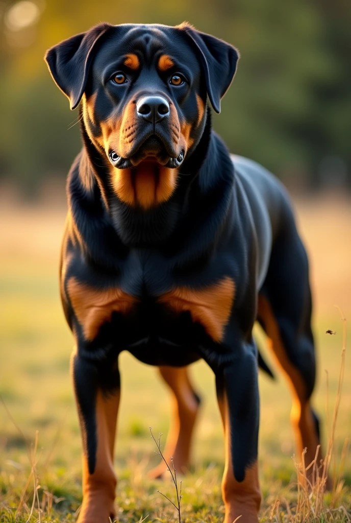 A rottweiler dog 
