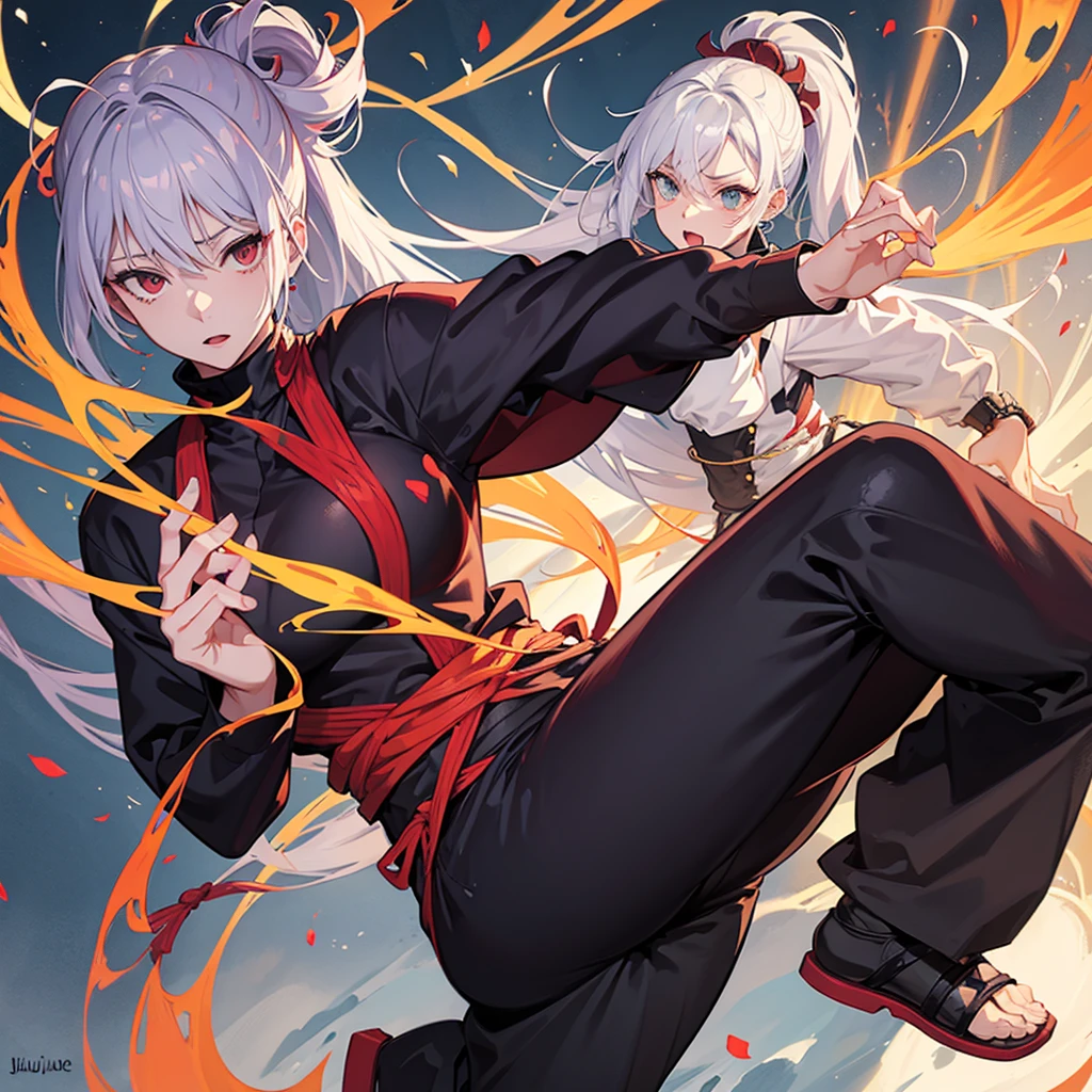Create a female character like Hakari from Jujutsu Kaisen 