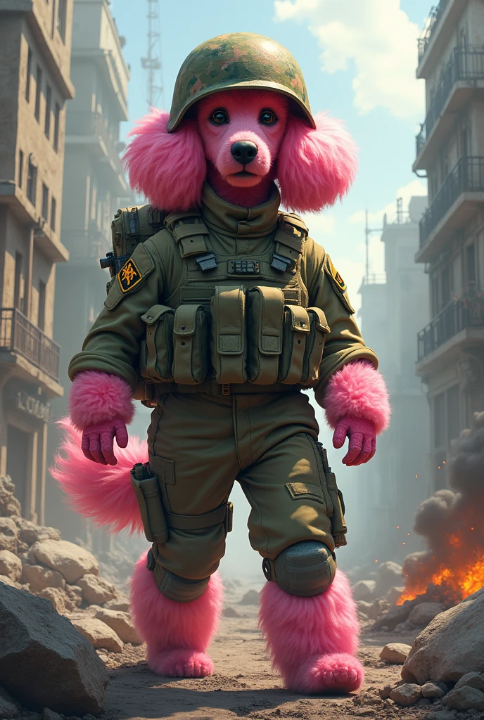  Mas Pink poodle war soldier 