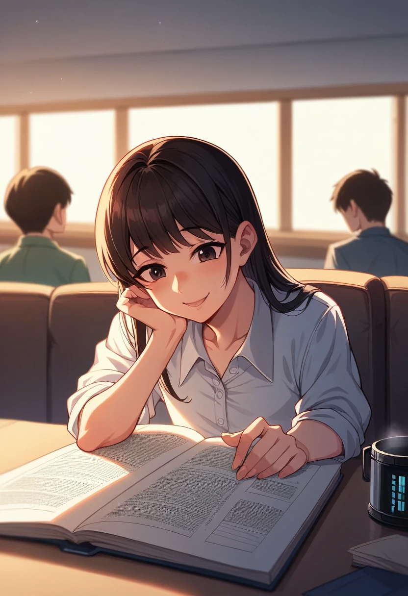 A young Asian mother who is elegant, contemporary and comfortable. With children who are , studying on her laptop, looks handsome, polite and smart and there is a globe on the table. they smile and look very happy (detailed background, depth of field, half body shadow, ambient light on the body), (intricate:0.7), (high detail:1.3), (unreal engine:1.3), (sharp focus:1.15), [explicit content, questionable content], (masterpiece, best quality, 4k, 2k, shaded, absurd res)