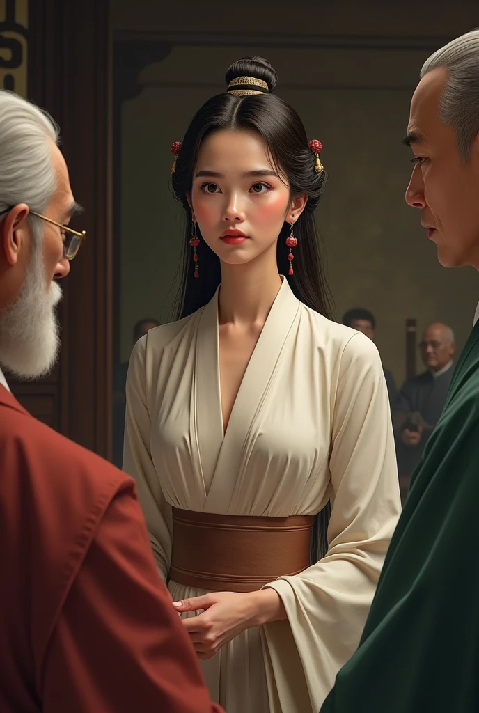 Girl controlling herself when an elder disrespects her