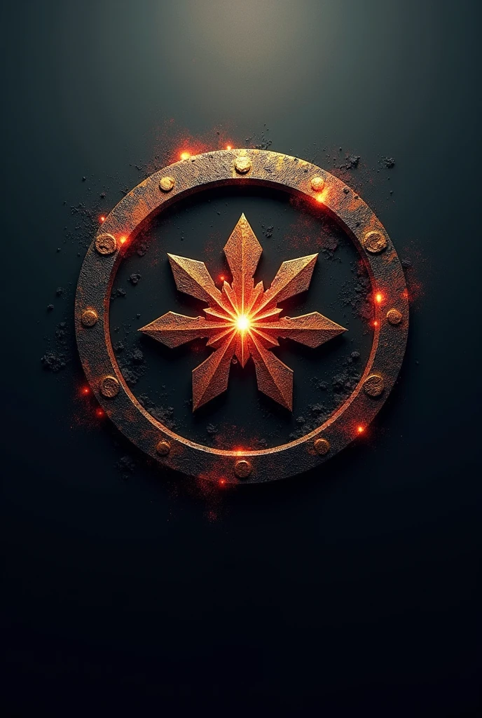 Logo for round tik tok where it represents the union between Nicaragua and Honduras with the name the apocalyptics