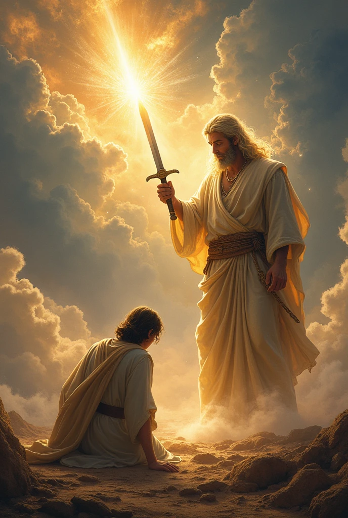 And it came to pass that, Joshua being near Jericho, raised his eyes, e olhou; and behold, a man stood before him with a drawn sword in his hand; e chegou-se Josué a ele and told him: Are you one of us or one of our enemies?? 14And he said: no, but now I come as captain of the Lord&#39;s army. Then, Joshua fell facedown on the ground, is adore, and told him: What does my Lord say to his servant??