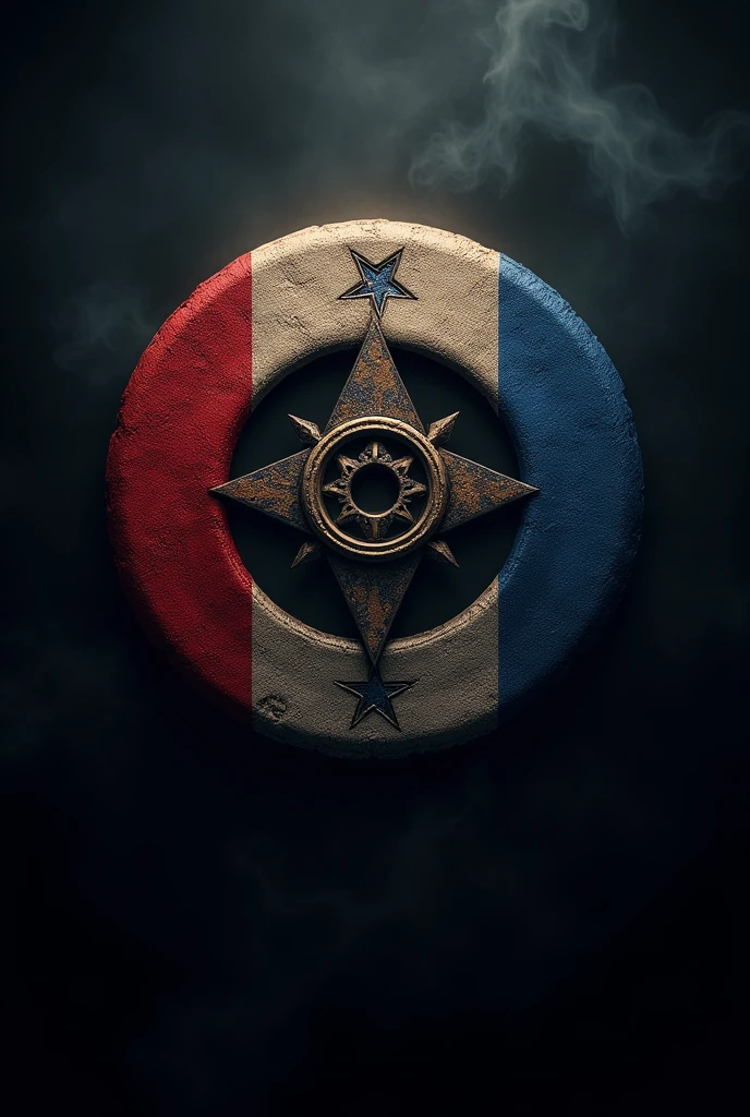 Logo for round tik tok where it represents the union between Nicaragua and Honduras with the name the apocalyptics