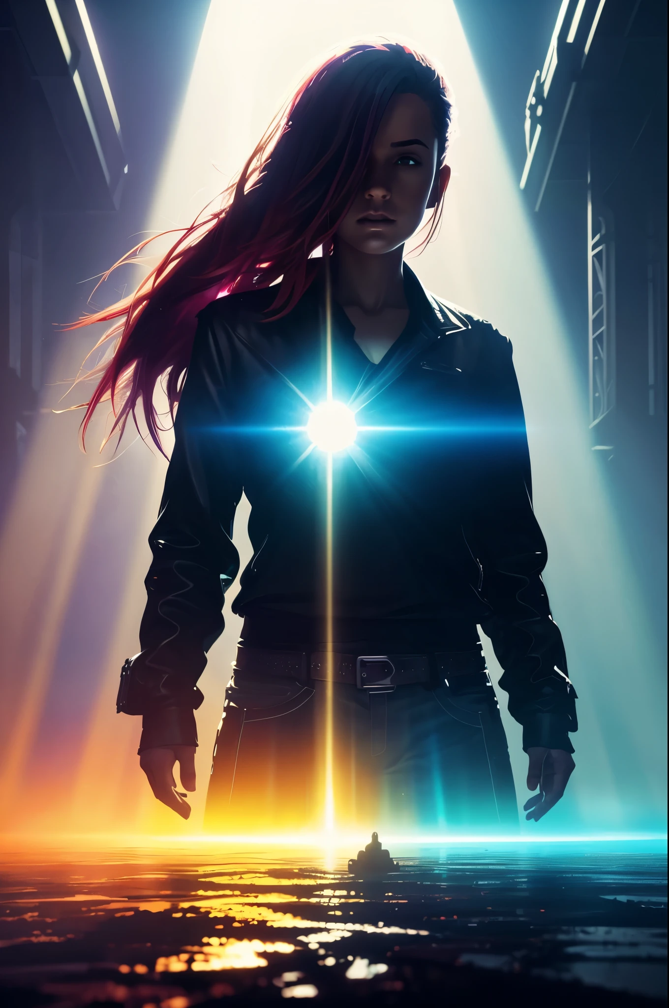in the style of in the style of volumetric fog, god rays, high contrast, vibrant colors, vivid colors, high saturation, by Greg Rutkowski and Jesper Ejsing and Raymond Swanland and alena aenami, featured on artstation, wide angle, portrait orientation, in a style of GOTHIC  