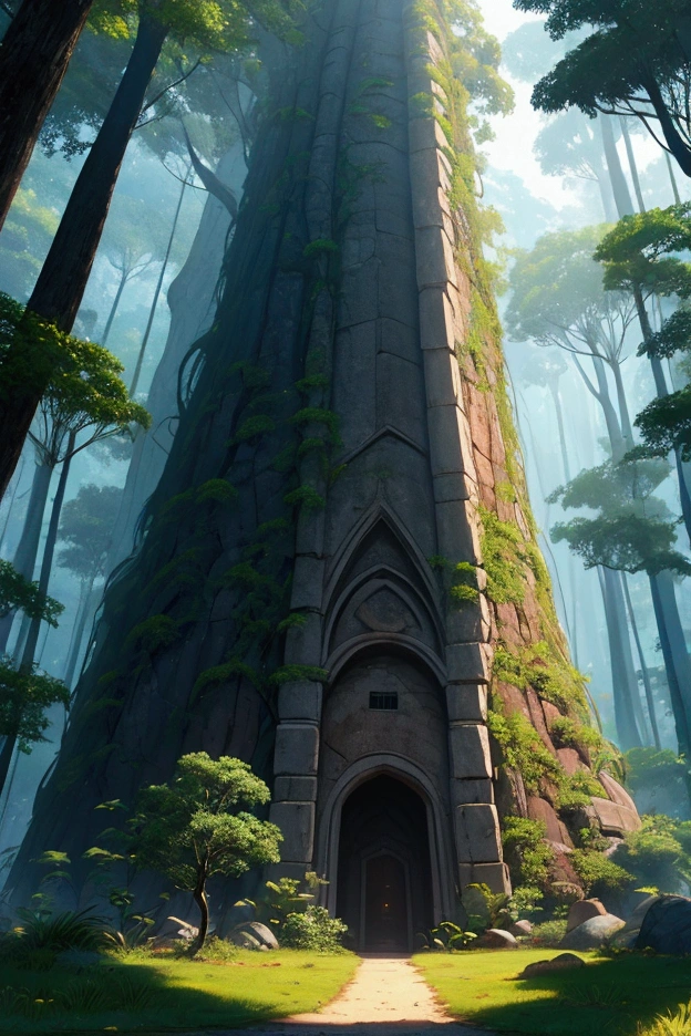 Sudden megalithic civilizations dot the deep jungle
Undiscovered, hidden by giant trees, unexpected modern civilization, best image quality