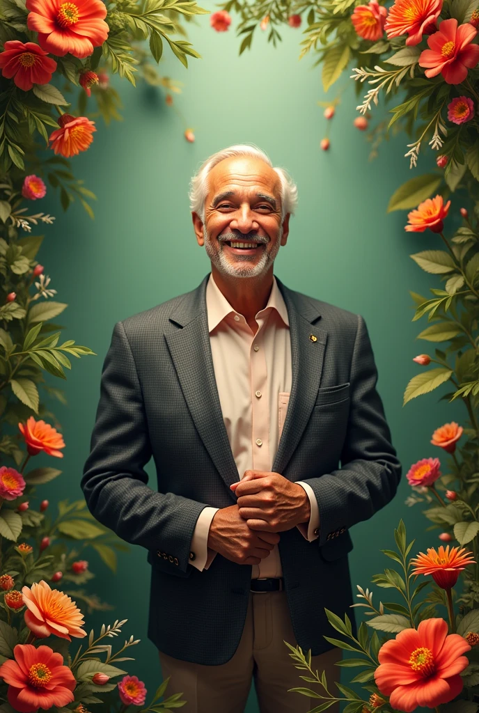 create a picture for a birthday invitation. on behalf of Ricardo Olave. who is turning 70 years old