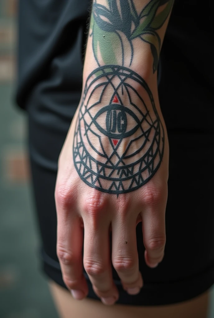 youtuber Bagi's hand tattoo