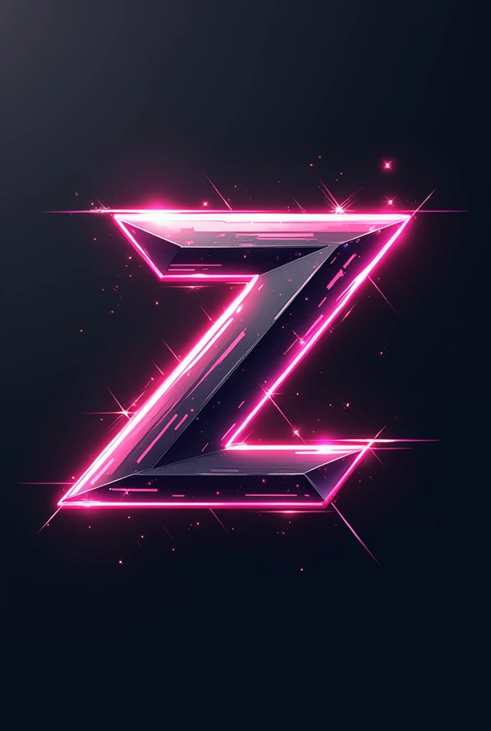 A logotype with the letter Z, for a profile picture of a tiktok page with an anime theme. 