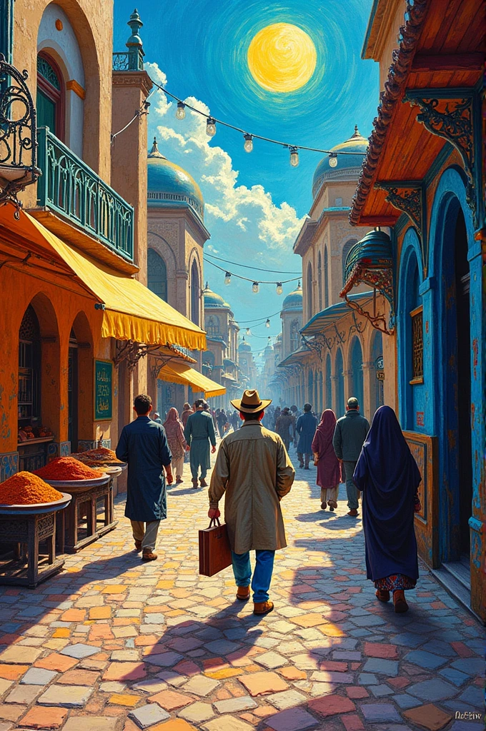 Vincent Van Gogh in the streets of Iran