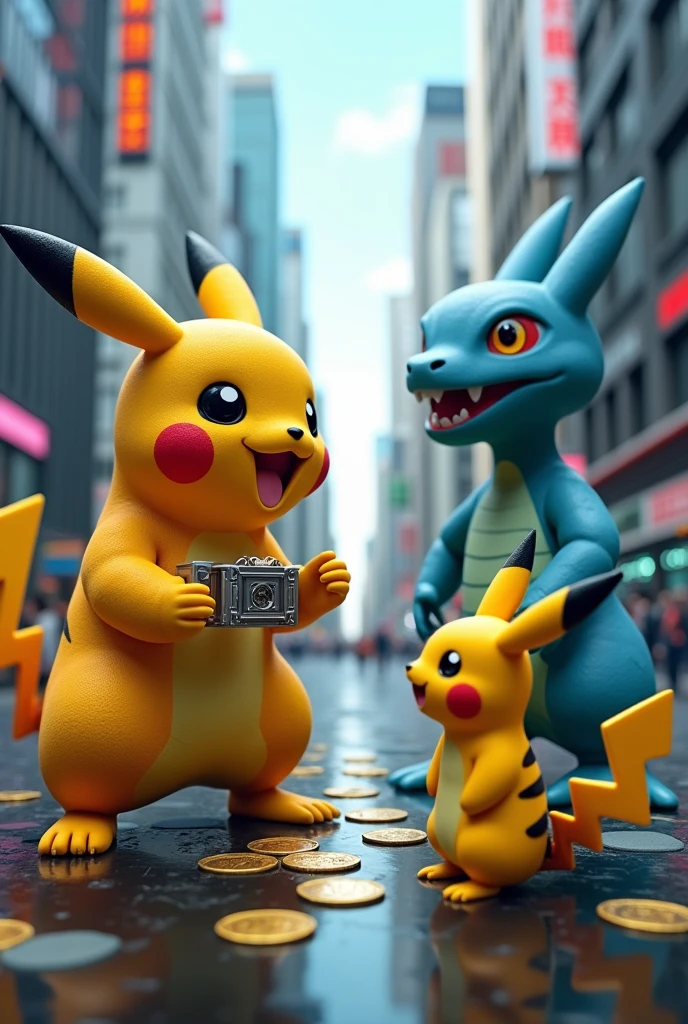 Pokémon、Bitcoin、Cryptocurrency、Real、Photo style